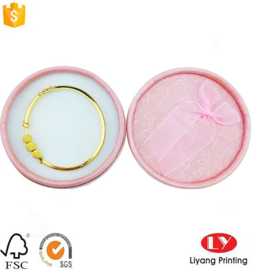 Round bangle bracelet jewelry paper gift box