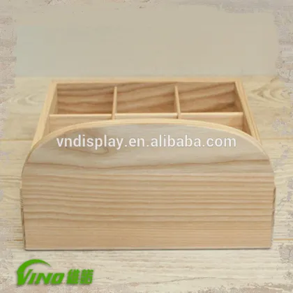 Wood Tea Tray , Tea Display Rack , Compartment Tray