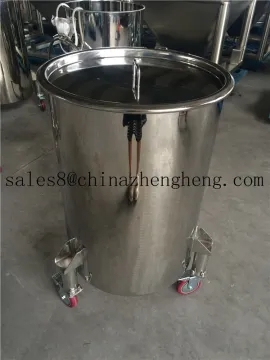 Stainless Steel Movable Drum with Wheels and Triclamp