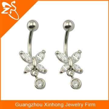 hanging belly button rings wholesale, make belly button rings, zircon butterflyfree belly button rings