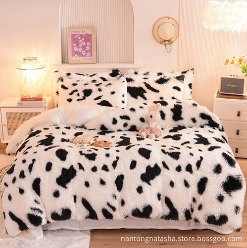220gsm milk velvet four-piece bedding sets