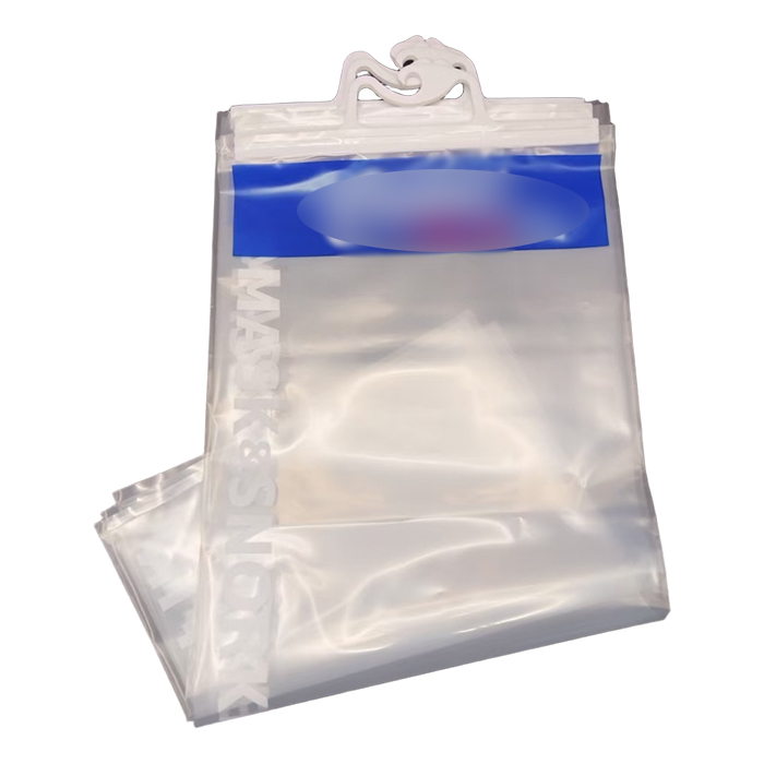 LDPE shopping bag with hanger hook