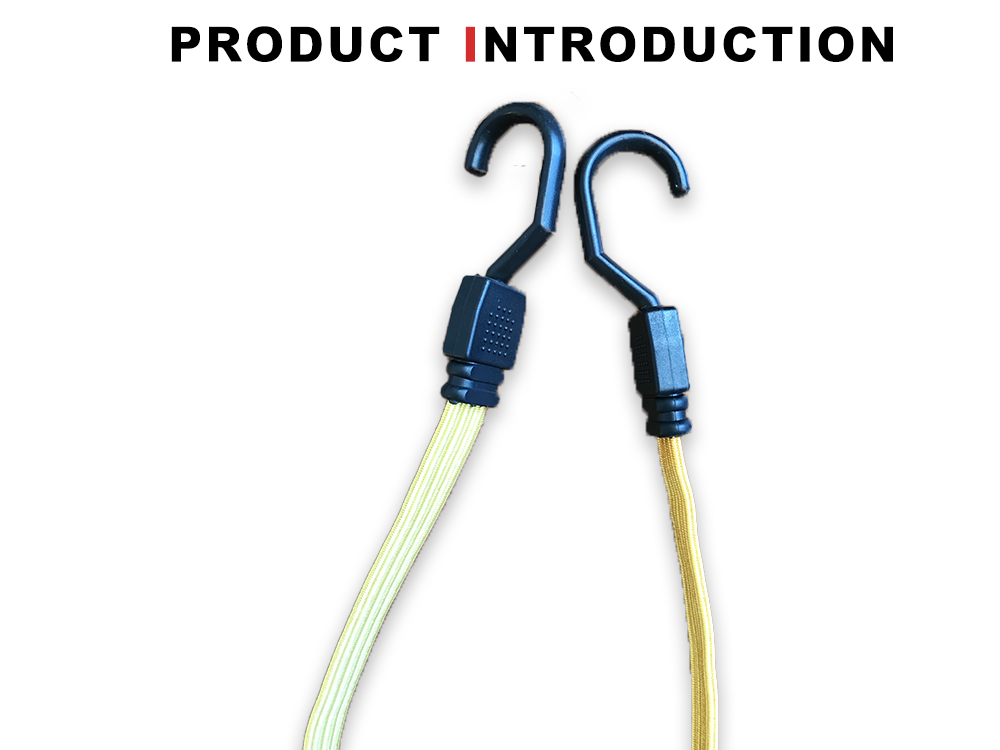 Flat Webbing Bungee Cord with Ends x