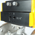 Pneumatic 2 Way Flange Ball Valve DN15-DN200 Double Flanged Stainless Steel with Pneumatic Actuator