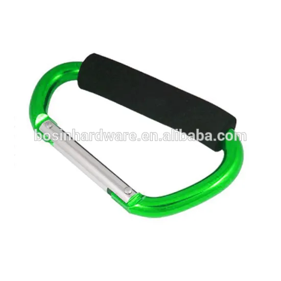 Fashion High Quality Metal Large Carabiner With Soft Grip