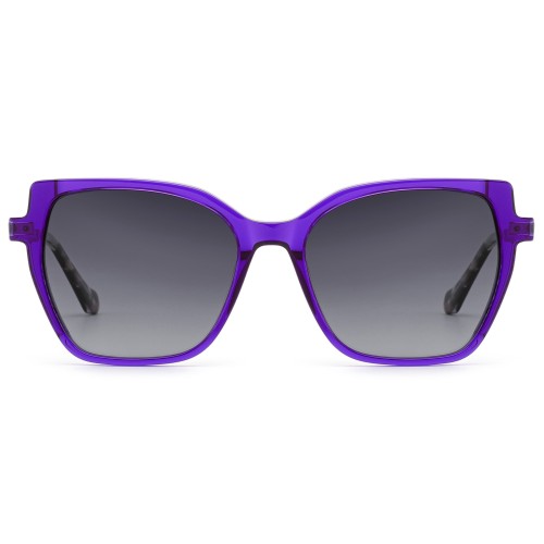 Cat eye acetate sunglasses feminine style