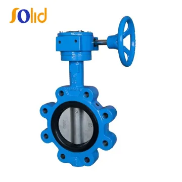 Ductile Iron lug type EPDM/PTFE/NBR Lined seat butterfly valves