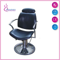 Chaise de coiffure hydraulique noire réglable