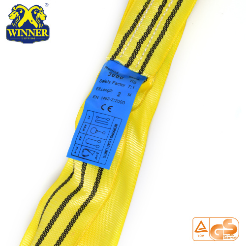 100% Polyester Lifting Belt Round Sling