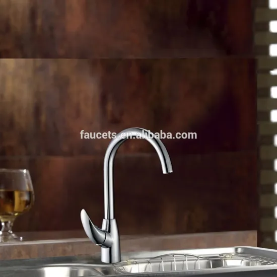 Modern Range Single Handle Chrome Finished Kitchen Mixer Tap