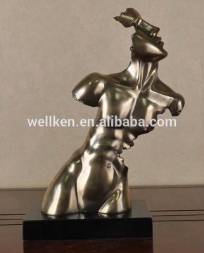 resin bronze nude man sculptures