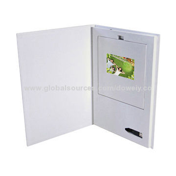 Electronic Video Brochure with Memory 128MB-4GB storage