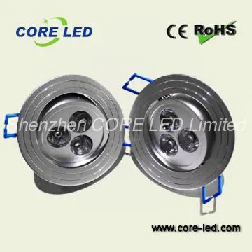 CE/ROHS High power 3*1W led ceiling light