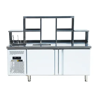 Custom Milk Tea Counter Bubble Tea Equipment Refrigerators
