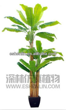 S91906-37 plastic artificial decorative banana tree