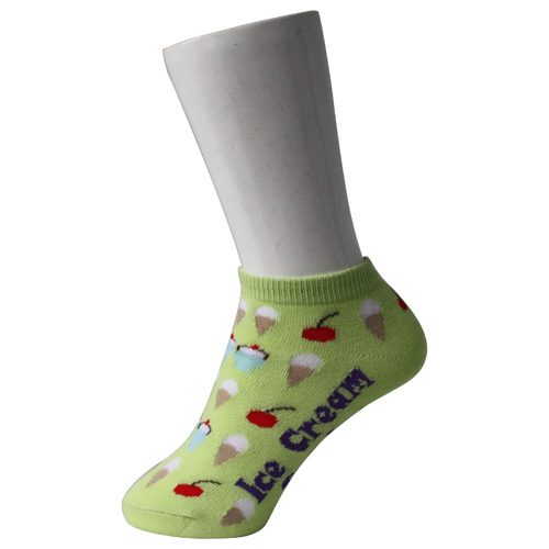 Light Green Kid's Boat Socks