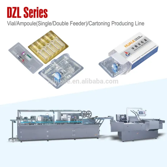 DZL Series Vial Ampoule (Single/Double Feeder) Cartoning Producing Line