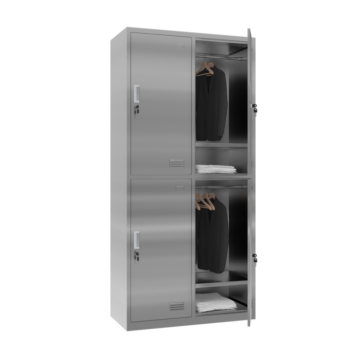 Stainless Steel Waterproof 4 Doors Storage Locker - Hot Sale Rust & Corrosion Resistant Wardrobe Cabinet
