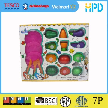 happy Fruit Vegetable Cutting pretend kitchen toys