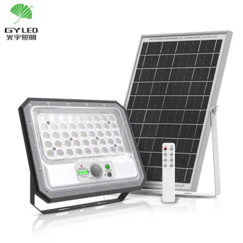 Factory Price IP65 Waterproof LED Solar Floodlight with PIR Motion Sensor and Remote Control