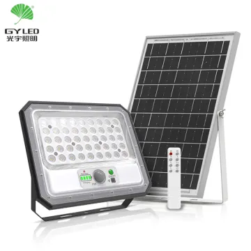 Factory Price IP65 Waterproof LED Solar Floodlight with PIR Motion Sensor and Remote Control