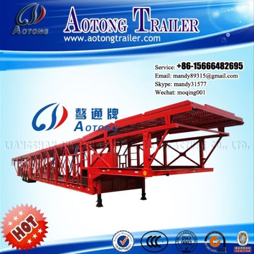 2 axle skeleton type car carrier semi trailers for sale