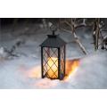 Lantern with LED Flameless Candle and Timer