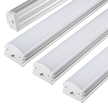 Verbindbare lineare LED-Latten-Licht 30W-120W, 100 lm/w, 2/4/5/8 Fuß, Schwarz/Silber, Rohrlicht