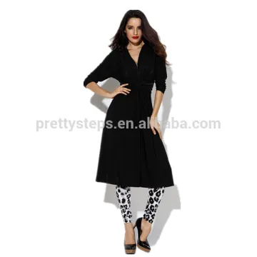 Pretty steps 2015 elegant black sexy V neck long evening dresses with pleat bust