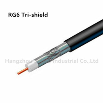 Coaxial Cable RG6 Tri- Shield