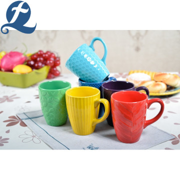 Colorful Ceramic Tea Coffee Mug round without handle