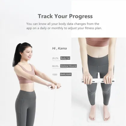 SENSSUN Professional Handheld 8 Electrodes Digital Fat Weight Analysis Scale