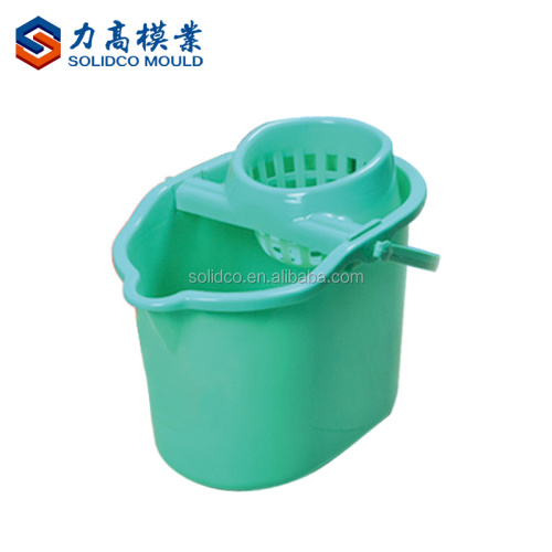 Plastic high quality injection mop bucket mould maker