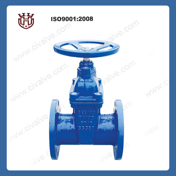 BS5163 Ductile iron resilient seated Non-rising stem Gate Valve/Sluice valve for water pipes