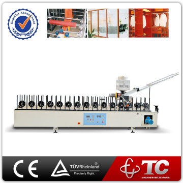 hot melt glue veneer paper profile wrapping machine for EVA