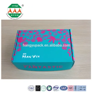 Colorful printed E flute corrugated box/shipping box/packing box
