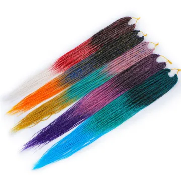 24 inch Ombre Senegalese Twist Hair Synthetic Fiber Mini Senegalese Afro Twist Crochet Braiding Hair Crochet Braids