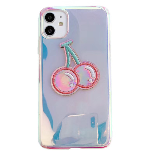 New 3D Embroidery PU Leather Customized Phone Cases