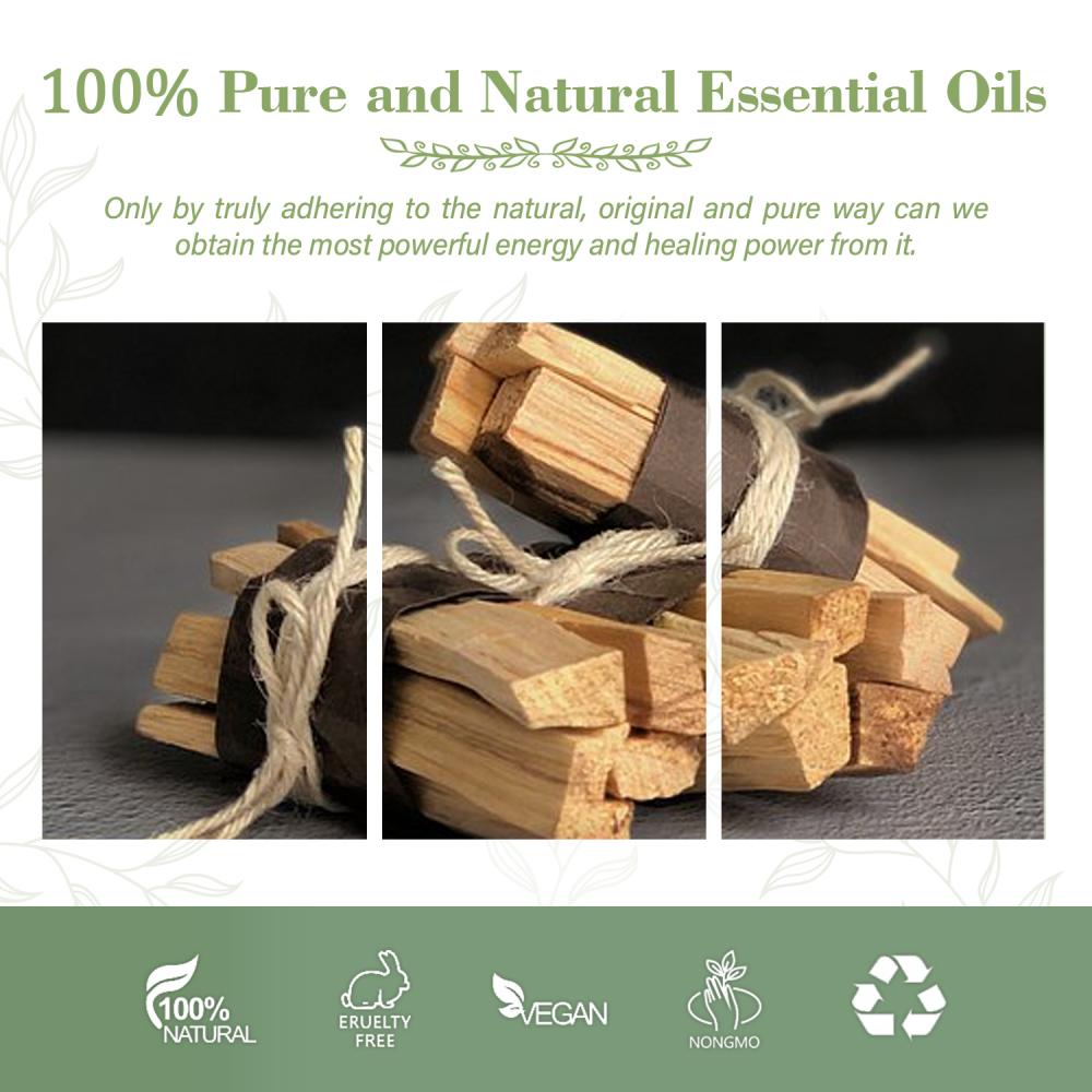 Fragancia Aceite de madera Guaiac Oil Organic Palo Santo esencial para cosméticos