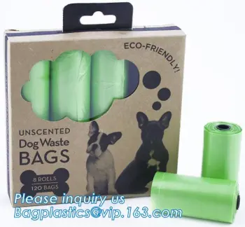 Bio-degradable Fragrance Free Nappy Sacks disposable diaper bags, ok compost home certified 100% biodegradable nappy sac