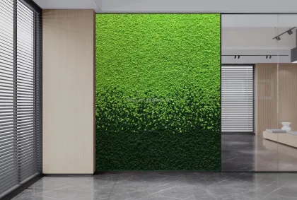 Living Green Wall: Icelandic Lichen and Reindeer Moss for Interior Decoration