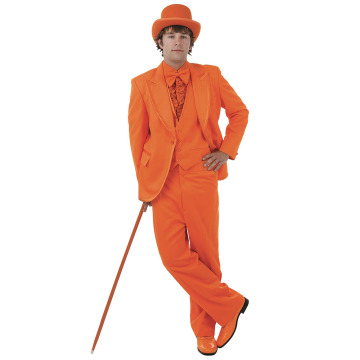 Custom Solid Color Men's Party Outfit for Halloween: Jacket, Pants & Tie