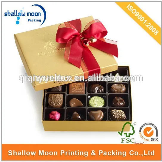 Luxury cardboard candy chocolate boxes