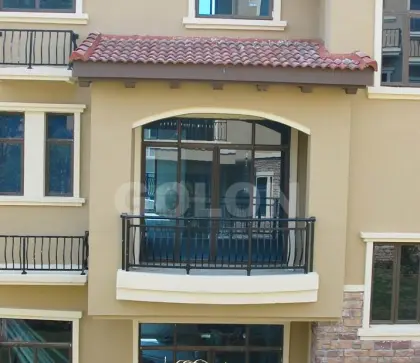 Outdoor Wrought Iron Modern Balcony/Veranda Railing