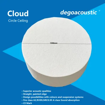 pleasing frameless acoustical circle baffle