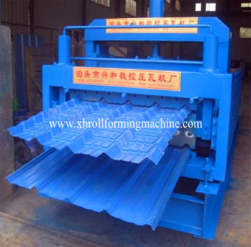 828-900 galvanized double layer roof machine