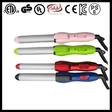 Constant heat travel use blue plastic hair curler as seen on tv