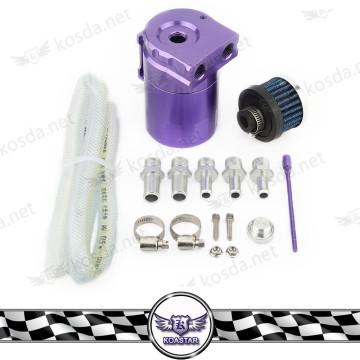 0.5 L Universal Aluminum Oil Catch Can Tank with Breather Filter