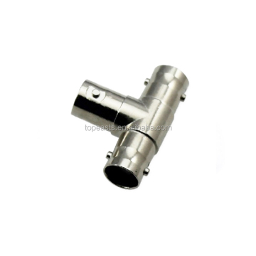 T-Shape BNC 3 Way Female to Female RF Coaxial Connector Adapter