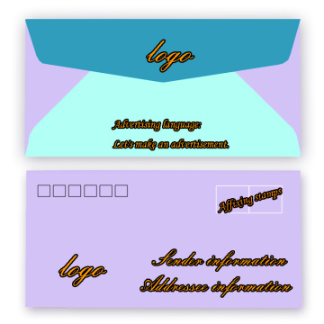 Printing Envelope Paper Bag With Plastic Film